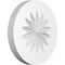 Ekena Millwork Standard Grayson Flower Rosette With Square Edge, 4"W x 4"H x 1/2"P ROSP040X040X050GRY09 - alternate 1